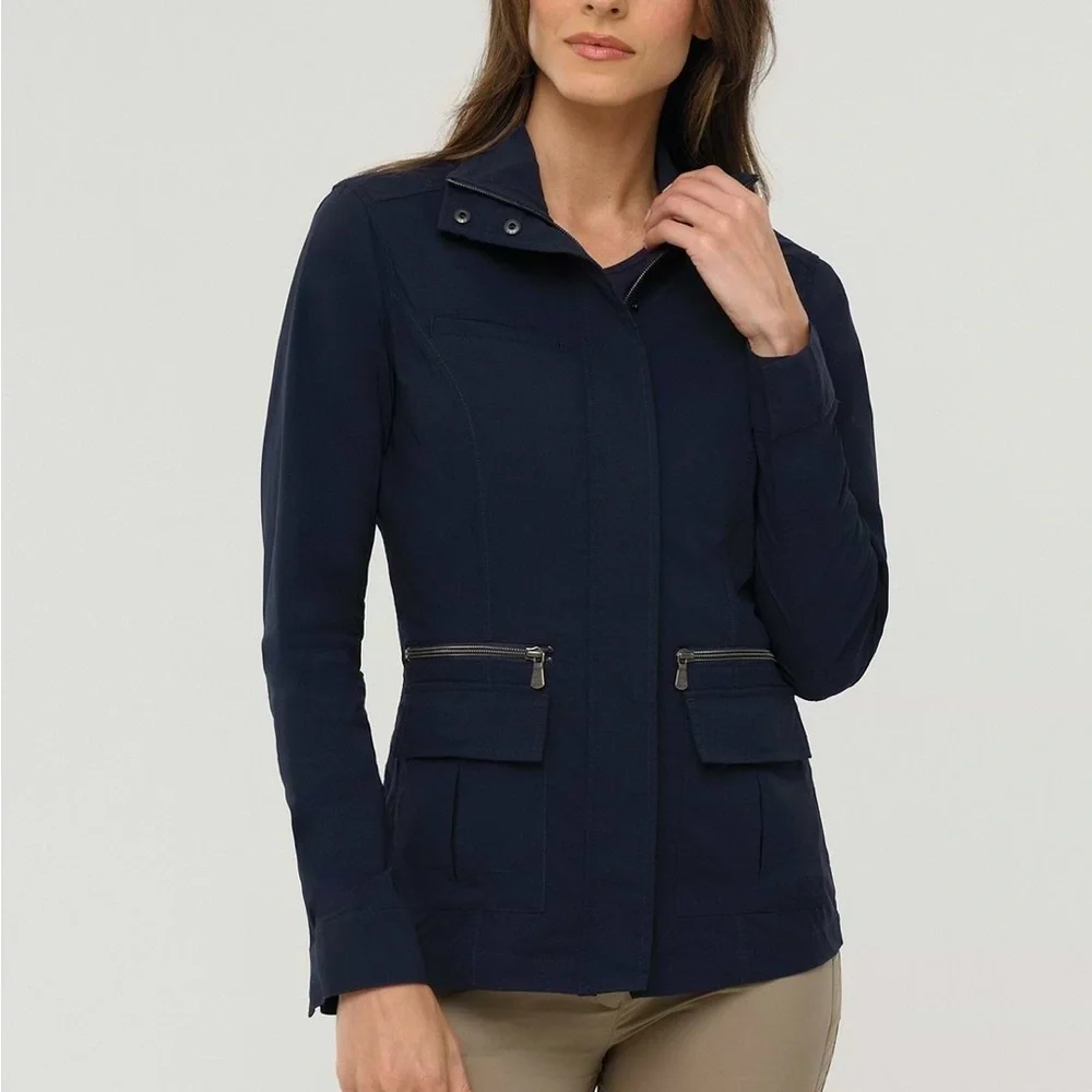 Anatomie Kenya Safari Jacket Navy Size Small NWT - Picture 1 of 13
